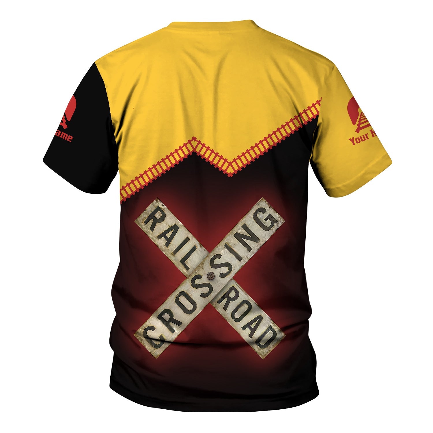 Railspirit Personalized Louisville and Nashville Railroad T Shirt Railroad Crossing Printed Train Track Shirt