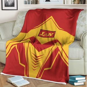 Railspirit Louisville and Nashville Railroad Blanket Railway Trainspotter Style L&N Blanket Gift Idea For Foamers