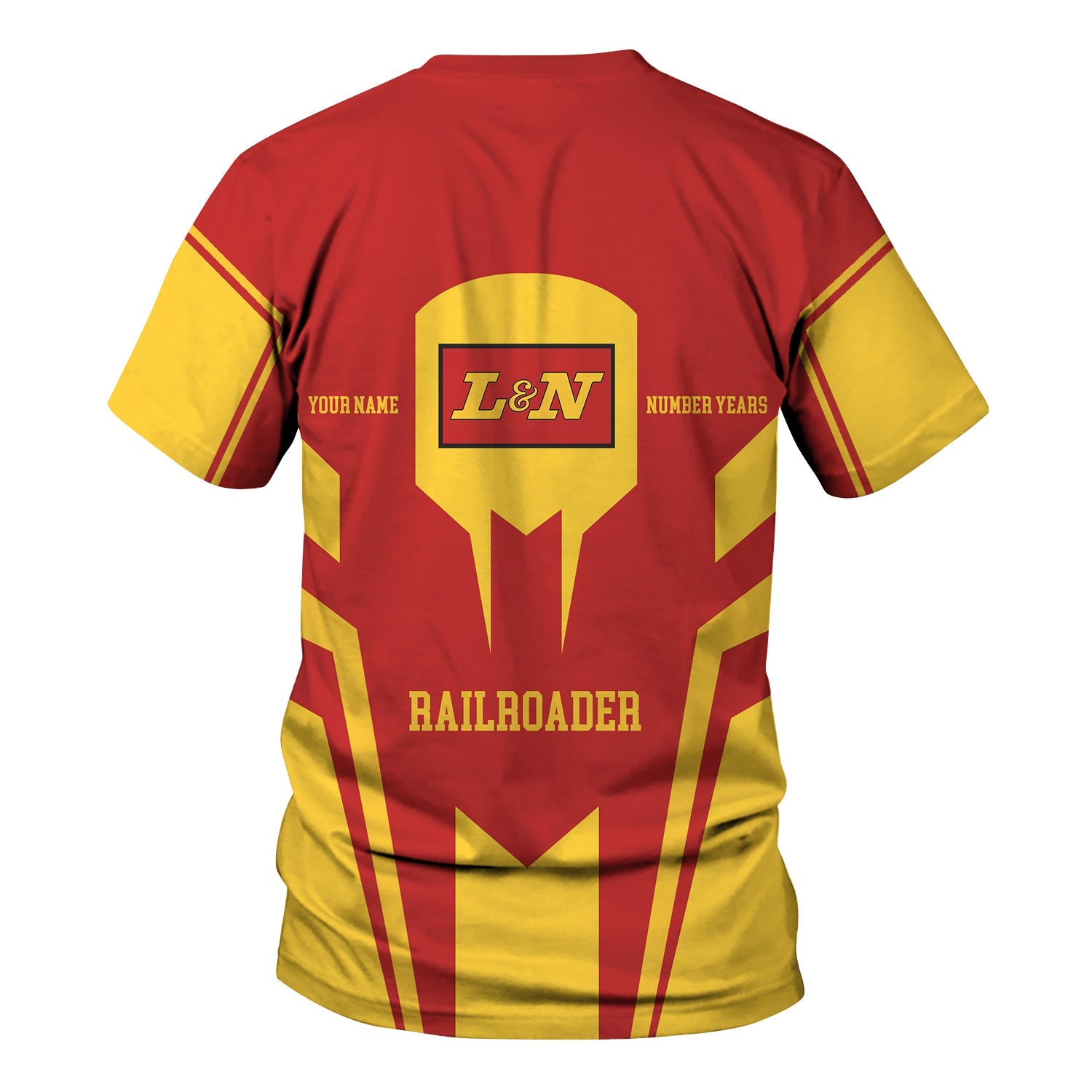 Railspirit Personalized Louisville and Nashville Railroad T-Shirt Custom Year Railroader L&N Shirt Gift Idea For Train Lover
