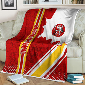 Railspirit Personalized The Chief Santa Fe Railroad Blanket Vintage All Over Printed Blanket