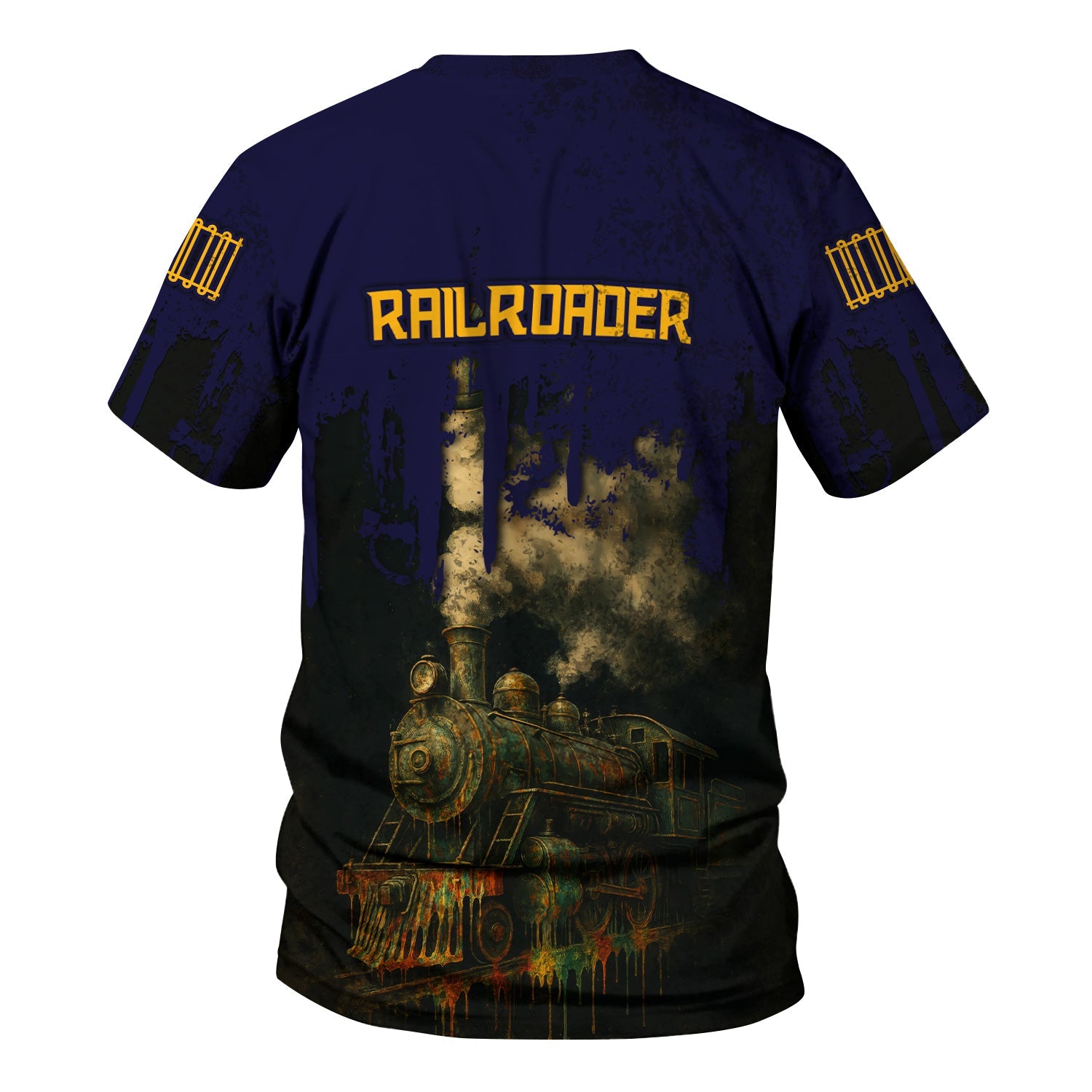 Railspirit Personalized Chesapeake and Ohio Railway T-Shirt Vintage Train Art Style C&O Shirt For Locomotive Fans