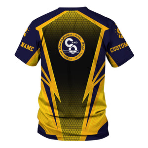 Railspirit Personalized Chesapeake and Ohio Railway T-Shirt Lightning Graphic Style C&O Shirt Gift Idea For Train Lover