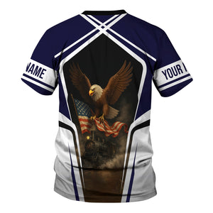 Railspirit Personalized Chesapeake and Ohio Railway T Shirt American Eagle Vintage Train C&O Shirt