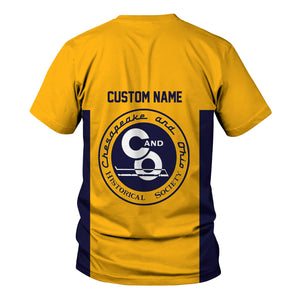 Railspirit Custom Name Chesapeake and Ohio Railway T Shirt Yes I Need All Those Train C&O Printed Shirt