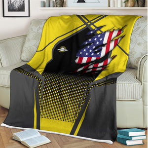 Railspirit Personalized Clinchfield Railroad Blanket American Vintage All Over Printed Blanket