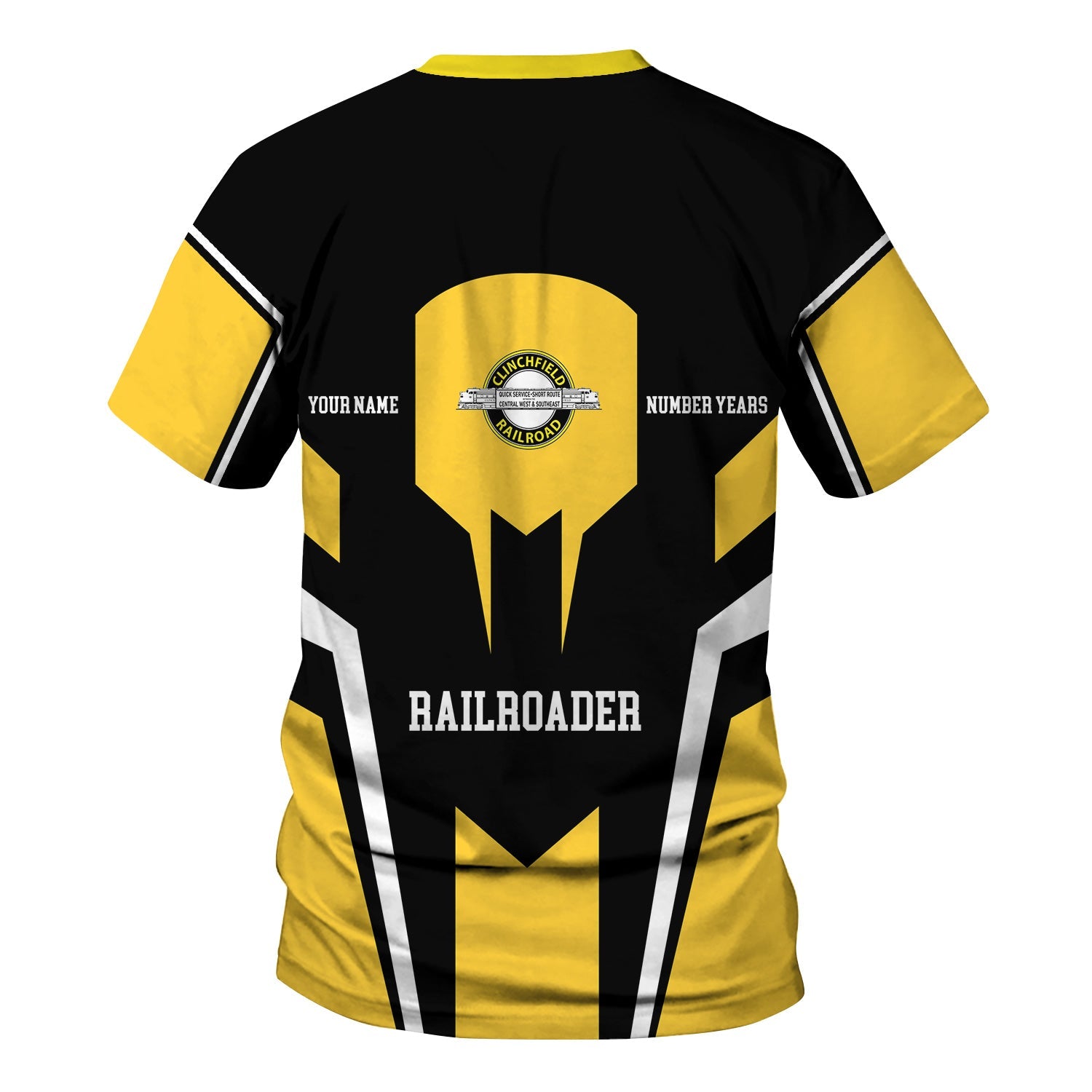 Railspirit Personalized Clinchfield Railroad T-Shirt Custom Year Railroader Shirt Gift Idea For Train Lover