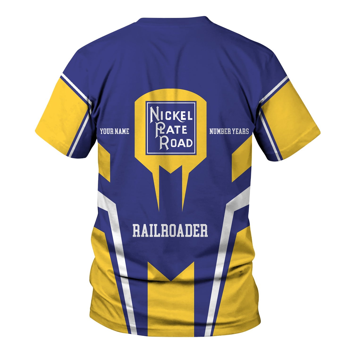 Railspirit Personalized New York, Chicago and St. Louis Railroad T-Shirt Custom Year Railroader Nickel Plate Road Shirt Gift Idea For Train Lover