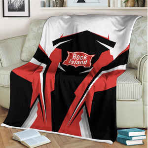 Railspirit Personalized Chicago, Rock Island and Pacific Railroad Blanket Rock Island Railroad Strong Line Train Blanket Gift Idea For Train Lover