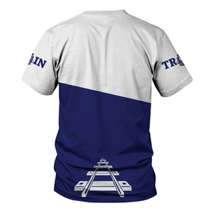 Railspirit Personalized B&O Great States Railroad T Shirt One Track Mind Unisex Train Shirt Gift Idea For Train Lover