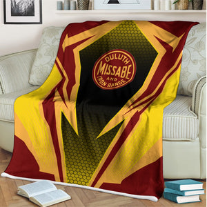 Railspirit Duluth, Missabe, & Iron Range Railroad Blanket Lightning Graphic Style Blanket Gift Idea For Train Lover