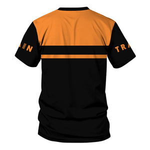 Railspirit Personalized BNSF Railway T Shirt Train Ticket American Locomotive Printed Train