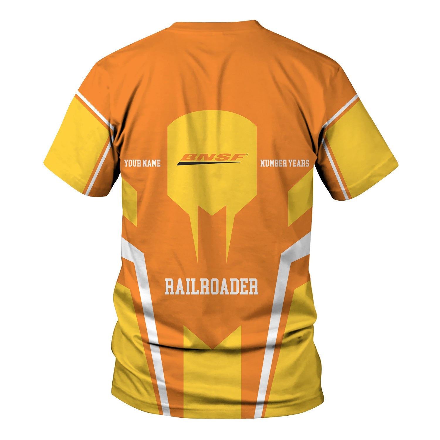 Railspirit Personalized BNSF Railway T-Shirt Custom Year Railroader Shirt Gift Idea For Train Lover