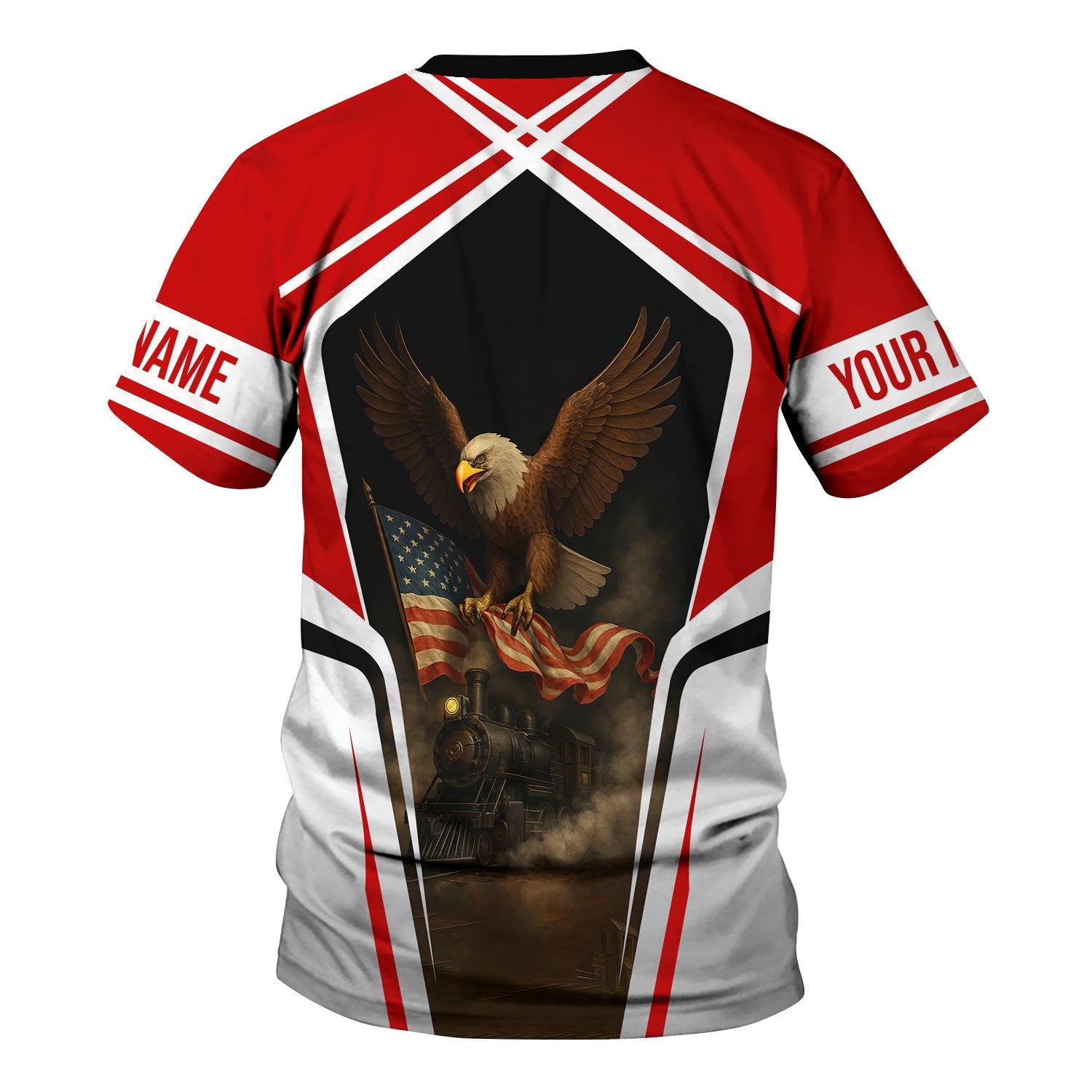 Railspirit Personalized The Chief Santa Fe Railroad T Shirt American Eagle Vintage Train Shirt