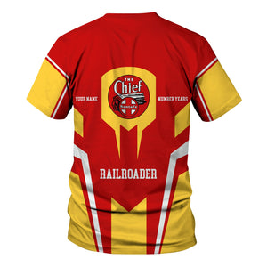 Railspirit Personalized The Chief Santa Fe Railroad T-Shirt Custom Year Railroader Shirt Gift Idea For Train Lover