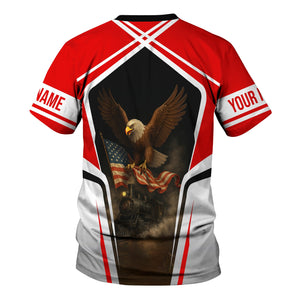 Railspirit Personalized Katy Railroad T Shirt American Eagle Vintage Train Shirt