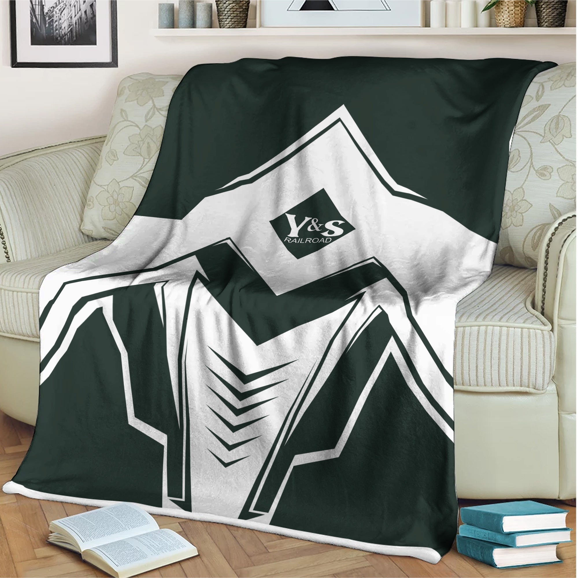 Railspirit Youngstown & Southern Railroad Blanket Railway Trainspotter Style Blanket Gift Idea For Foamers