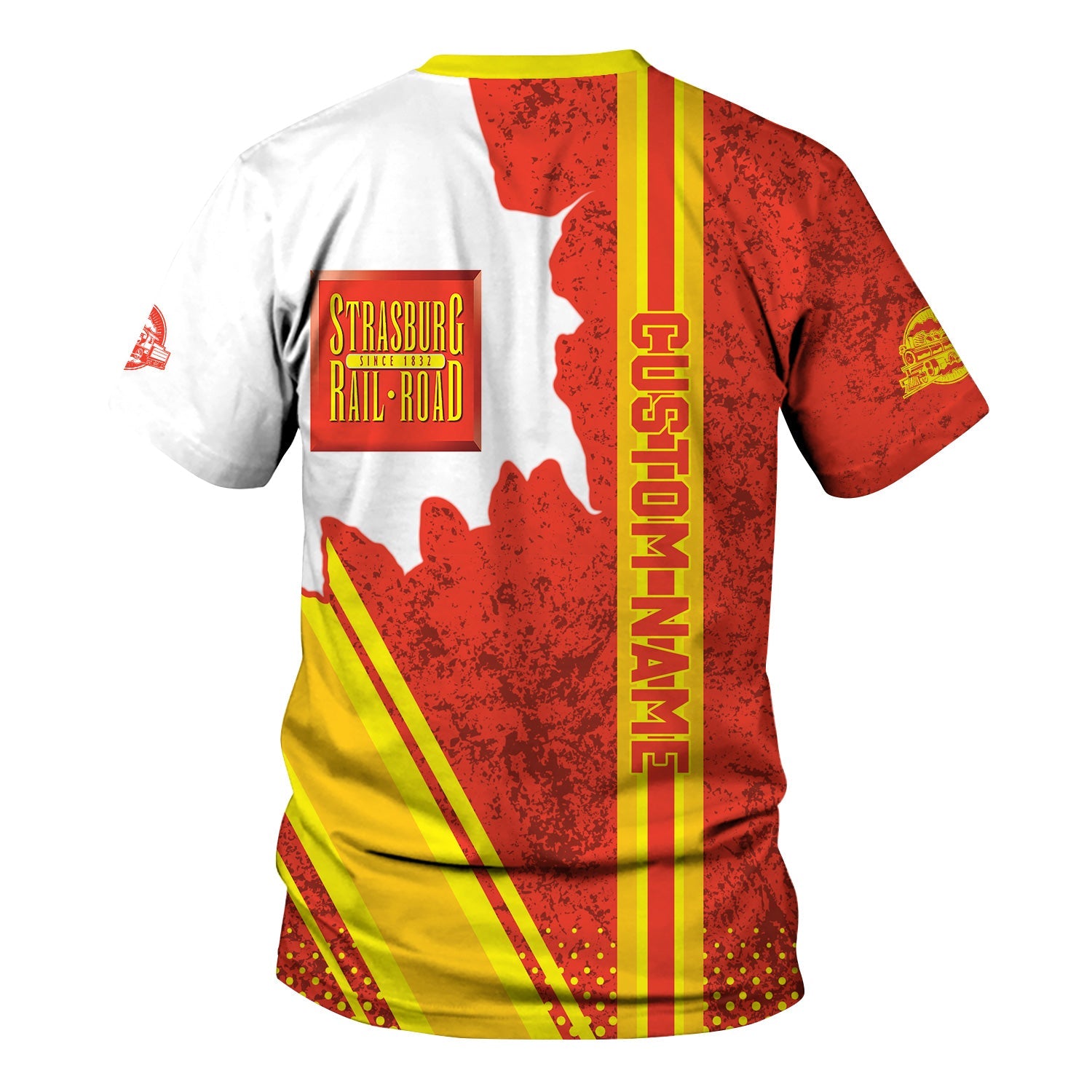 Railspirit Personalized Strasburg Railroad T-Shirt All Over Printed Unisex Shirt