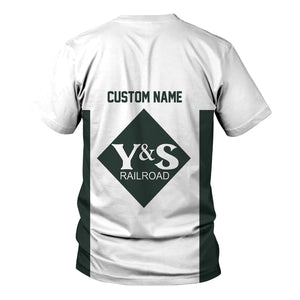 Railspirit Custom Name Youngstown & Southern Railroad T Shirt Yes I Need All Those Train Printed Shirt