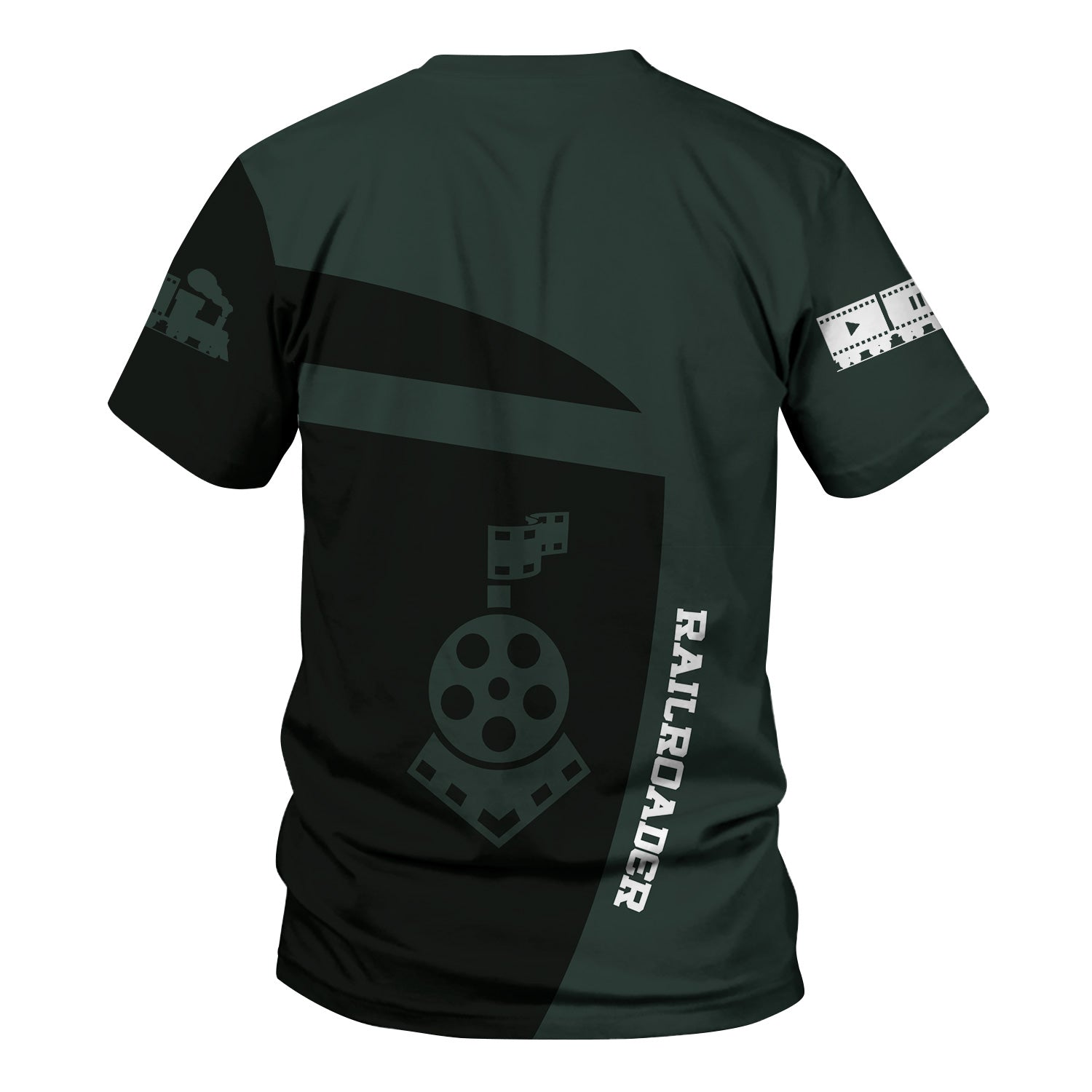 Railspirit Personalized Youngstown & Southern Railroad T-Shirt All Aboard Steam Train Movie Projector Style Shirt