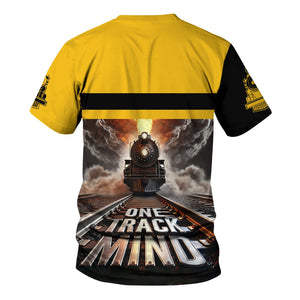 Railspirit Personalized Richmond, Fredericksburg And Potomac Railroad T Shirt One Track Mind Train Printed Shirt