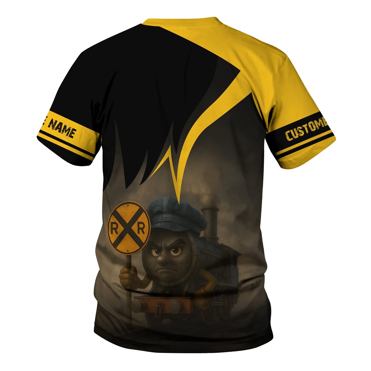 Railspirit Personalized Richmond, Fredericksburg And Potomac Railroad T-Shirt Angry Train Shirt Gift Idea For Train Lover