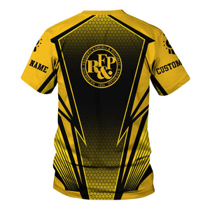 Railspirit Personalized Richmond, Fredericksburg And Potomac Railroad T-Shirt Lightning Graphic Style Shirt Gift Idea For Train Lover