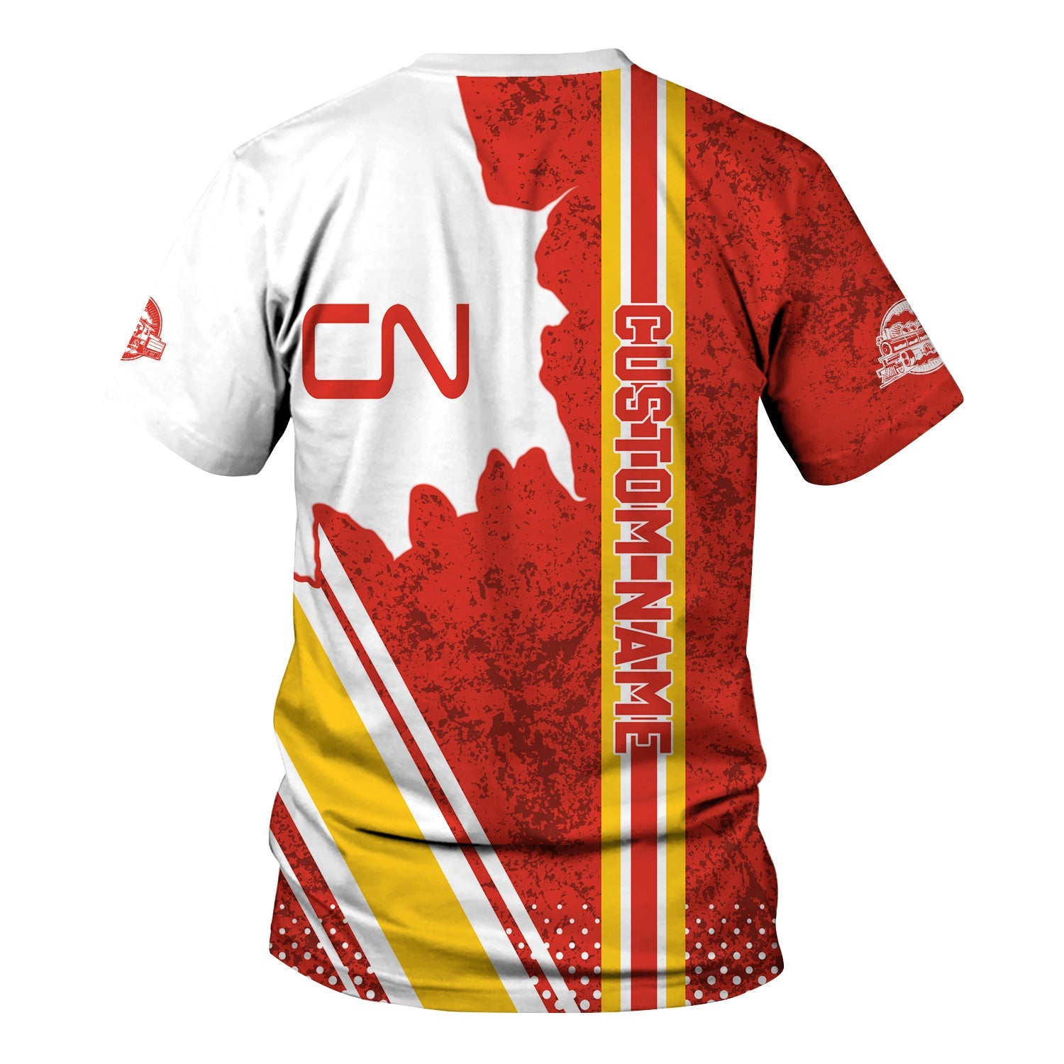 Railspirit Personalized Canadian National Railroad T-Shirt All Over Printed Unisex Shirt