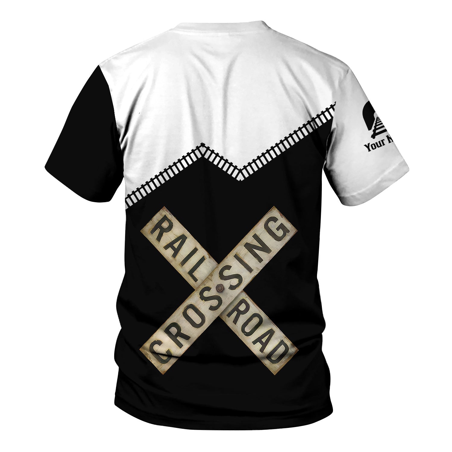 Railspirit Personalized Detroit Toledo And Ironton Railroad T Shirt Railroad Crossing Printed Train Track Shirt