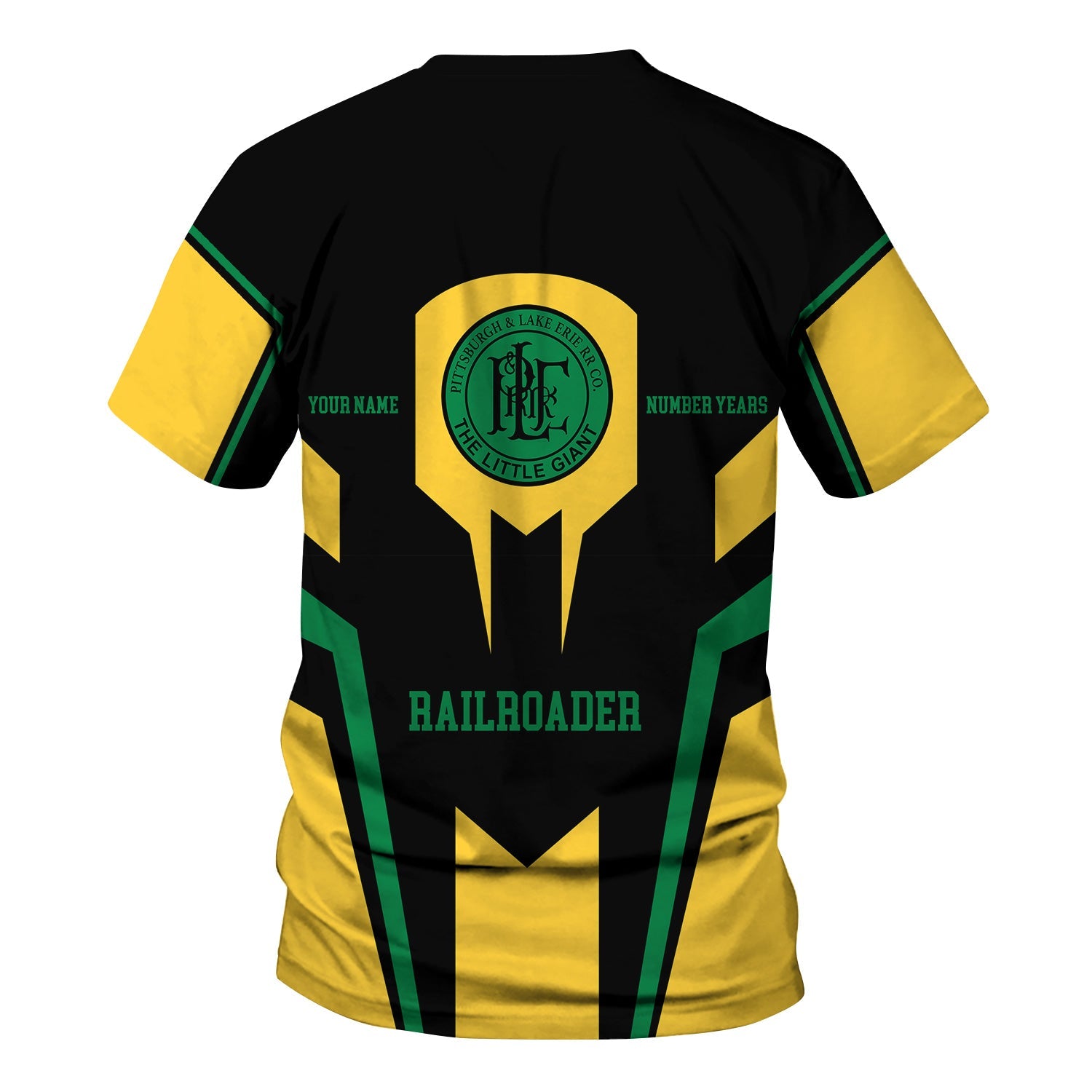 Railspirit Personalized Pittsburgh And Lake Erie Railroad T-Shirt Custom Year Railroader Shirt Gift Idea For Train Lover