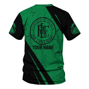 Railspirit Personalized Pittsburgh And Lake Erie Railroad T-Shirt Crackle Texture Style Shirt For Trackhead