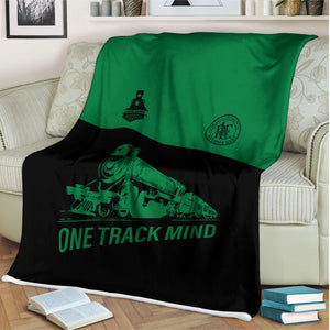 Railspirit Personalized Pittsburgh And Lake Erie Railroad Blanket One Track Mind Train Blanket Gift Idea For Train Lover