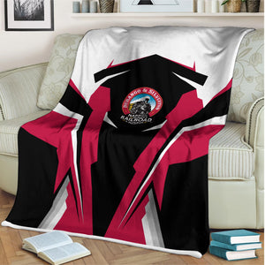 Railspirit Personalized Durango And Silverton Narrow Gauge Railroad Blanket Strong Line Train Blanket Gift Idea For Train Lover