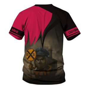 Railspirit Personalized Durango And Silverton Narrow Gauge Railroad T-Shirt Angry Train Shirt Gift Idea For Train Lover