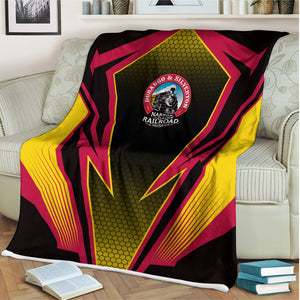 Railspirit Durango And Silverton Narrow Gauge Railroad Blanket Lightning Graphic Style Blanket Gift Idea For Train Lover