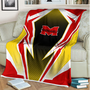 Railspirit Monongahela Railroad Blanket Lightning Graphic Style Blanket Gift Idea For Train Lover