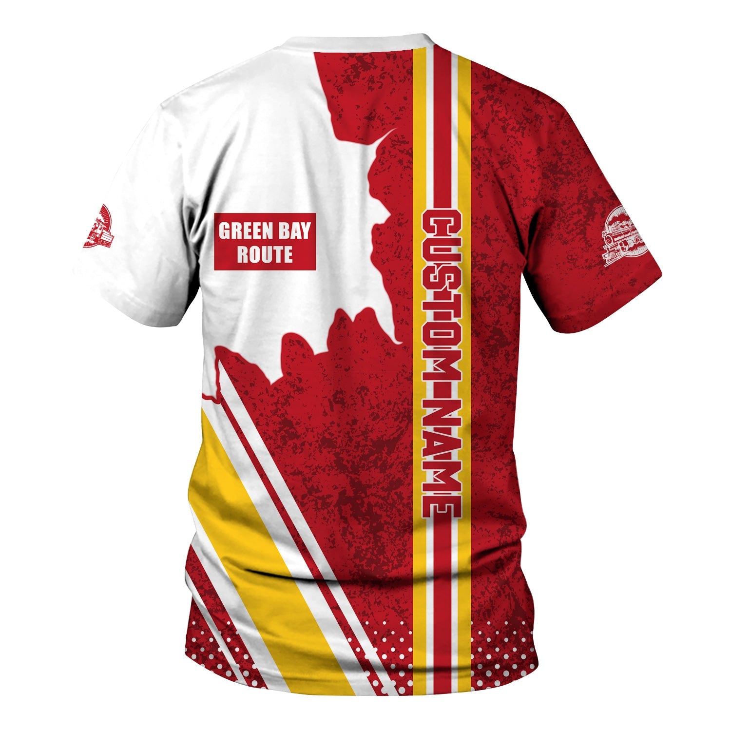 Railspirit Personalized Green Bay & Western Railroad T-Shirt All Over Printed Unisex Shirt