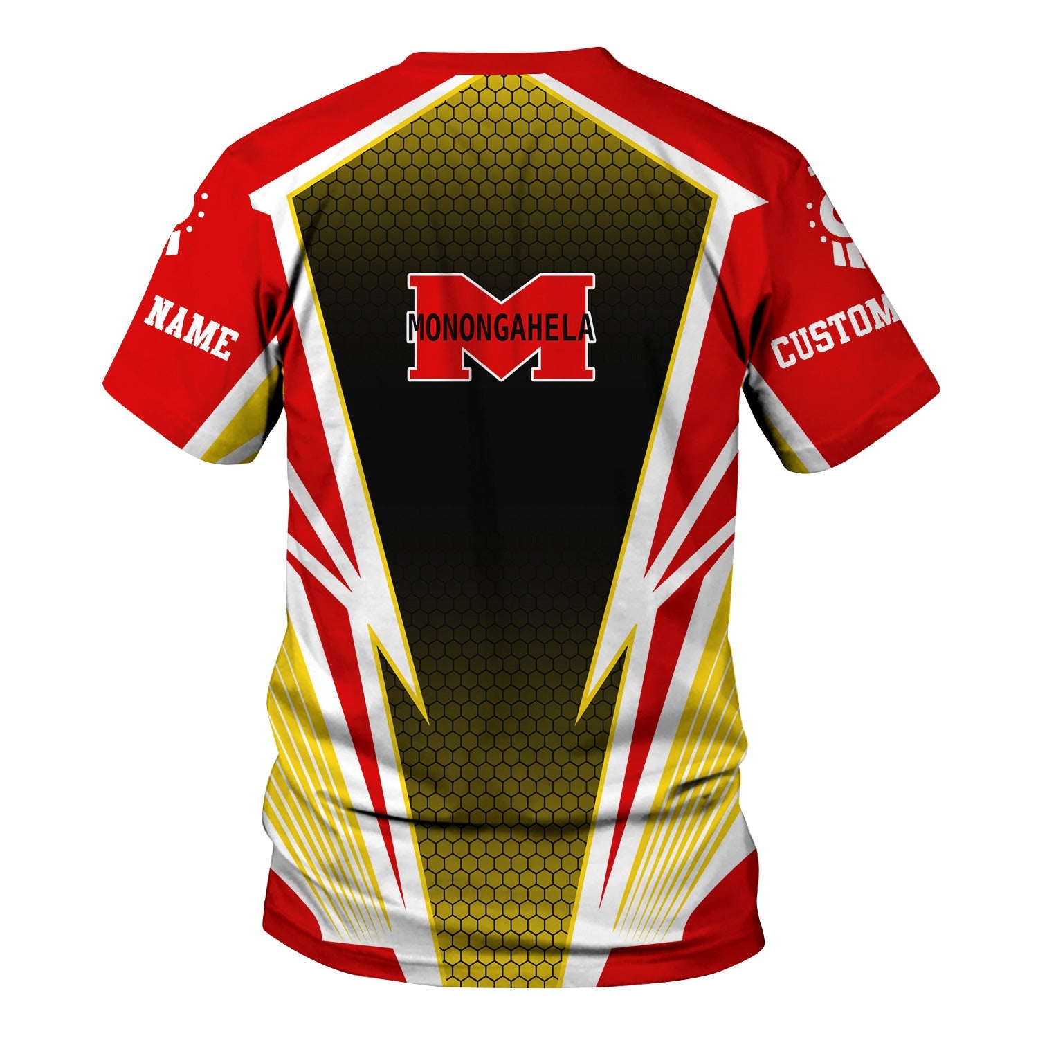 Railspirit Personalized Monongahela Railroad T-Shirt Lightning Graphic Style Shirt Gift Idea For Train Lover