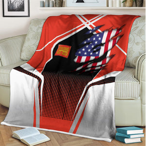 Railspirit Personalized Strasburg Railroad Blanket American Vintage All Over Printed Blanket