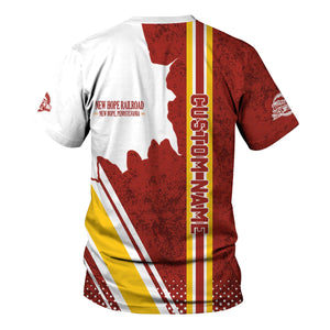 Railspirit Personalized New Hope Railroad T-Shirt All Over Printed Unisex Shirt