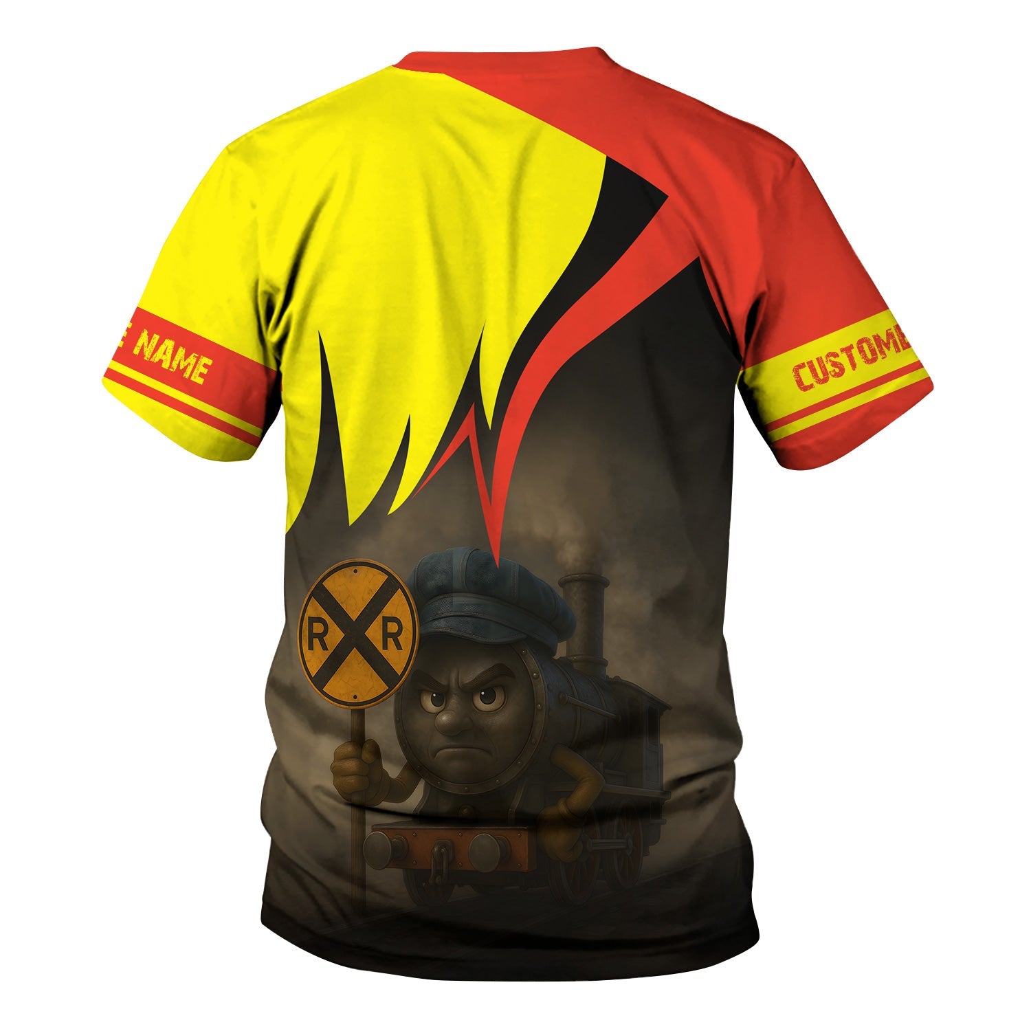 Railspirit Personalized Strasburg Railroad T-Shirt Angry Train Shirt Gift Idea For Train Lover