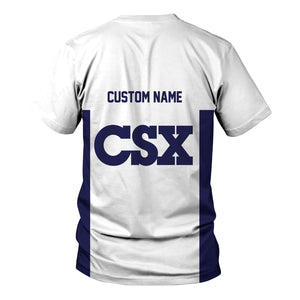 Railspirit Custom Name CSX Transportation Railroad T Shirt Yes I Need All Those Train Printed Shirt