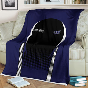 Railspirit Personalized CSX Transportation Railroad Blanket Train Blanket Gift Idea For Train Lover