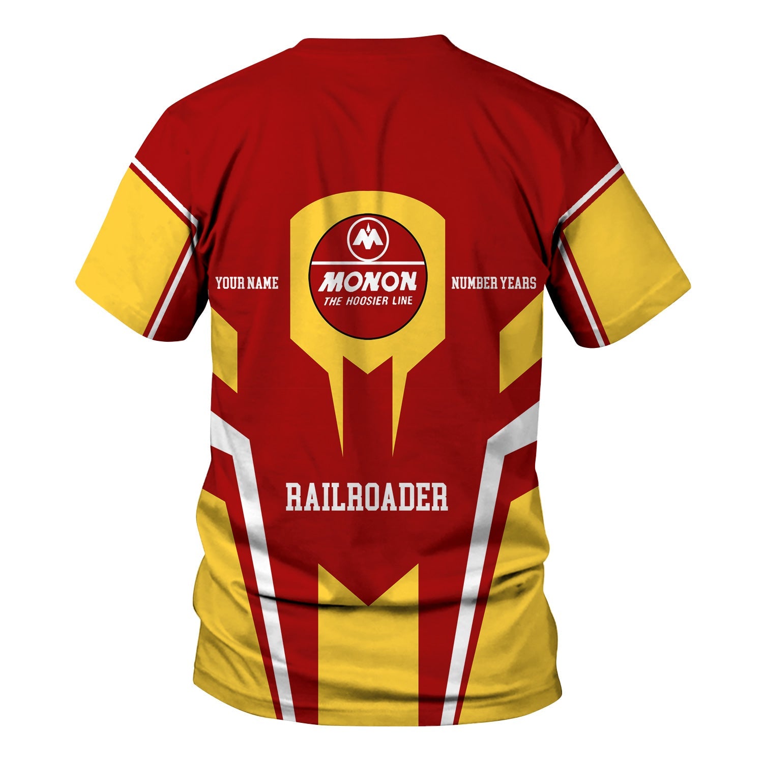 Railspirit Personalized Monon Railroad T-Shirt Custom Year Railroader Shirt Gift Idea For Train Lover