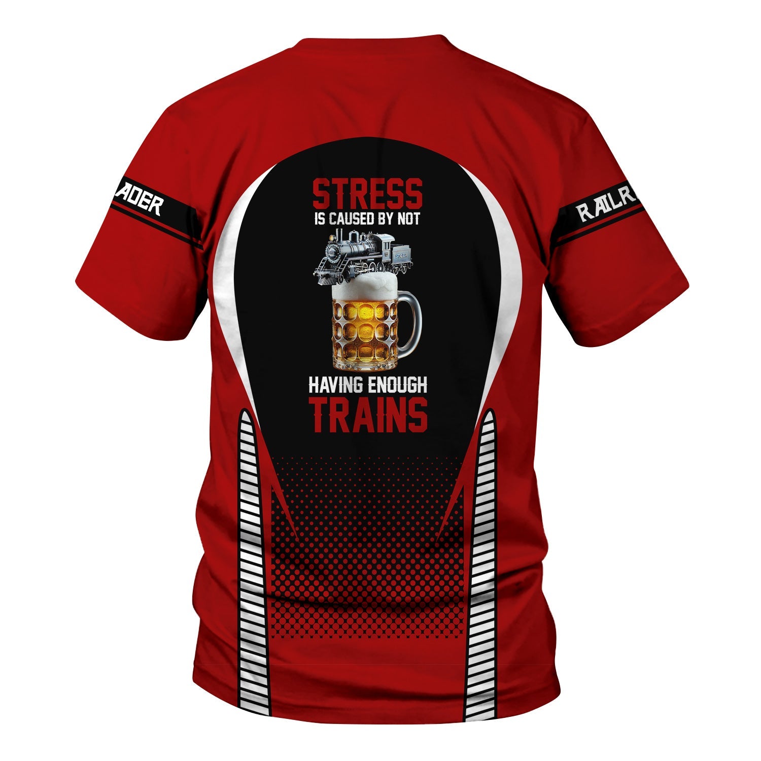 Railspirit Personalized Monon Railroad T Shirt Stress Is Caused By Not Having Enough Trains Shirt All Over Print