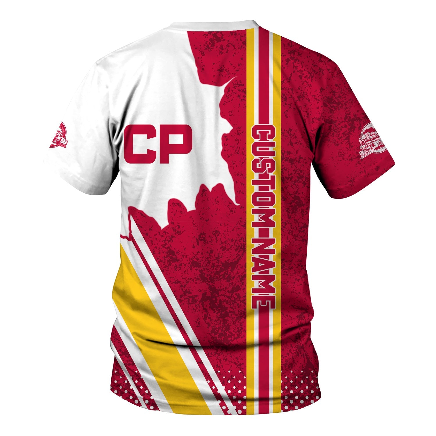 Railspirit Personalized Canadian Pacific Railroad T-Shirt All Over Printed Unisex Shirt