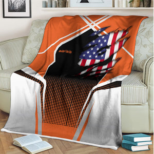 Railspirit Personalized Wheeling And Lake Erie Railroad Blanket American Vintage All Over Printed Blanket