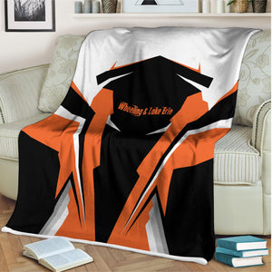 Railspirit Personalized Wheeling And Lake Erie Railroad Blanket Strong Line Train Blanket Gift Idea For Train Lover