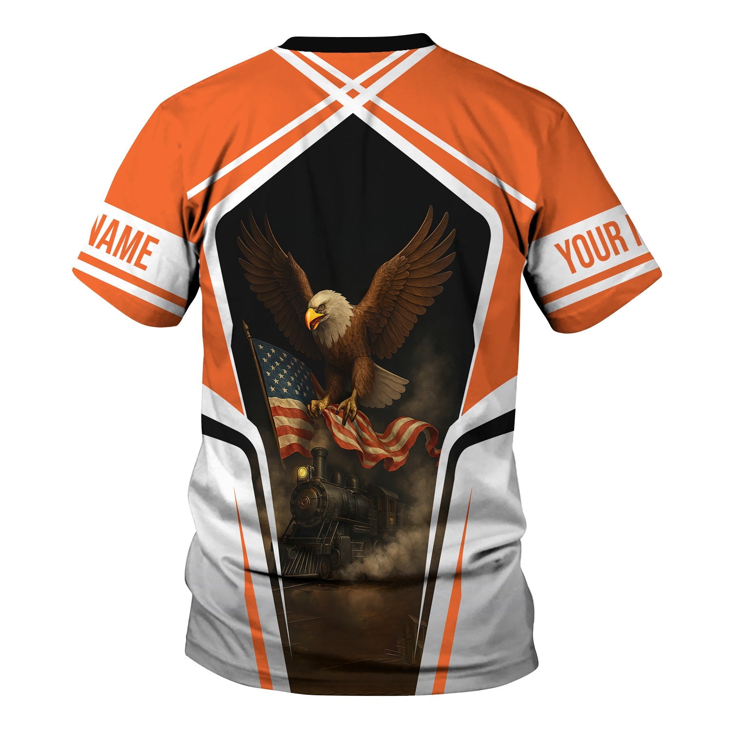 Railspirit Personalized Wheeling And Lake Erie Railroad T Shirt American Eagle Vintage Train Shirt