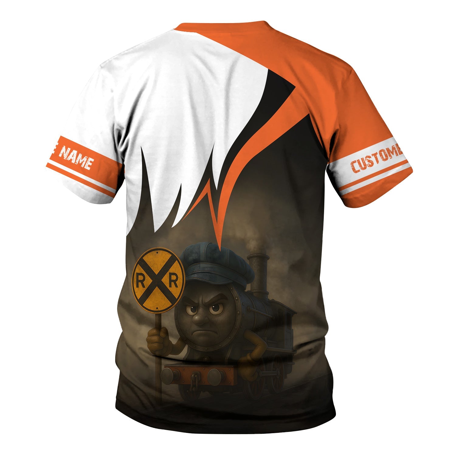 Railspirit Personalized Wheeling And Lake Erie Railroad T-Shirt Angry Train Shirt Gift Idea For Train Lover