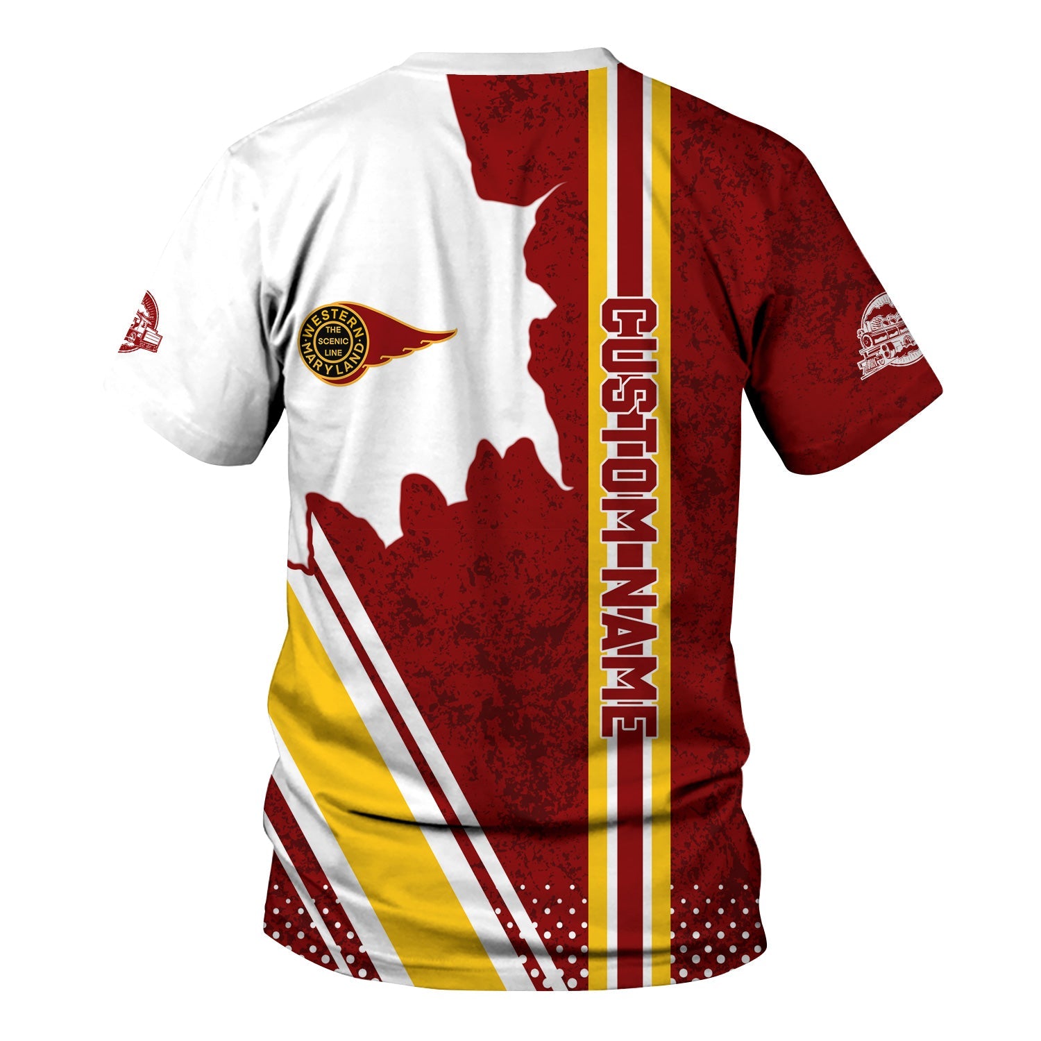 Railspirit Personalized Western Maryland Railway T-Shirt All Over Printed Unisex Shirt